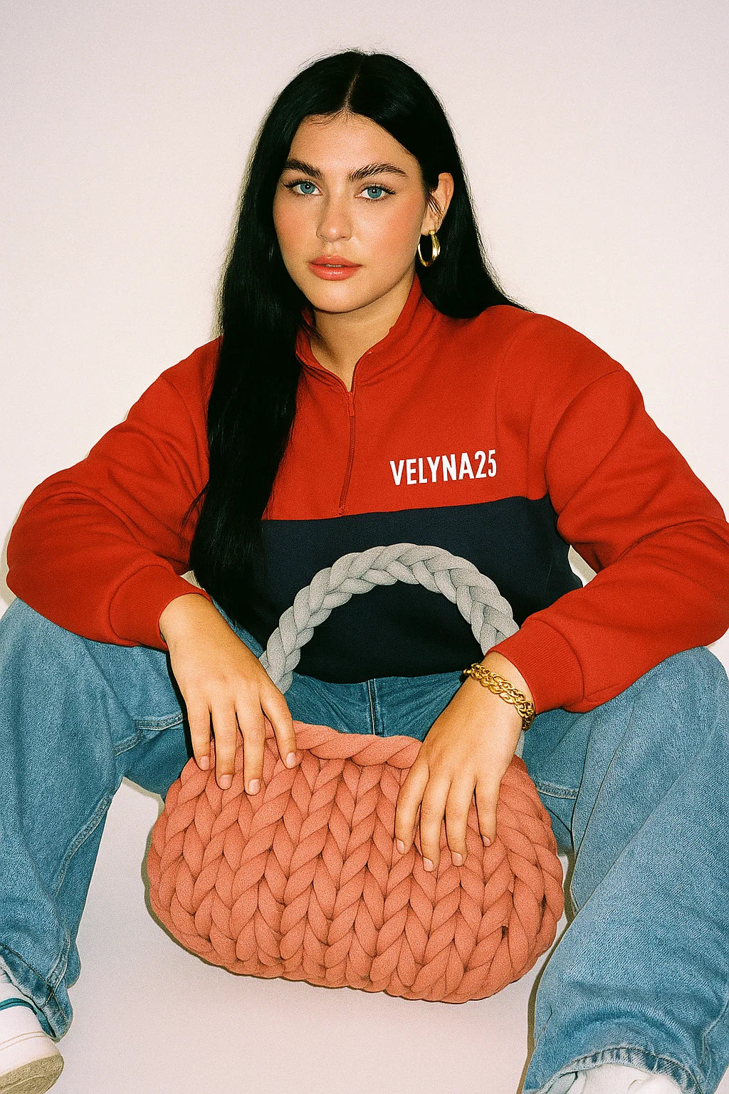 🌹Chunky Knit Handbag "Rosalie" - Velyna Bags